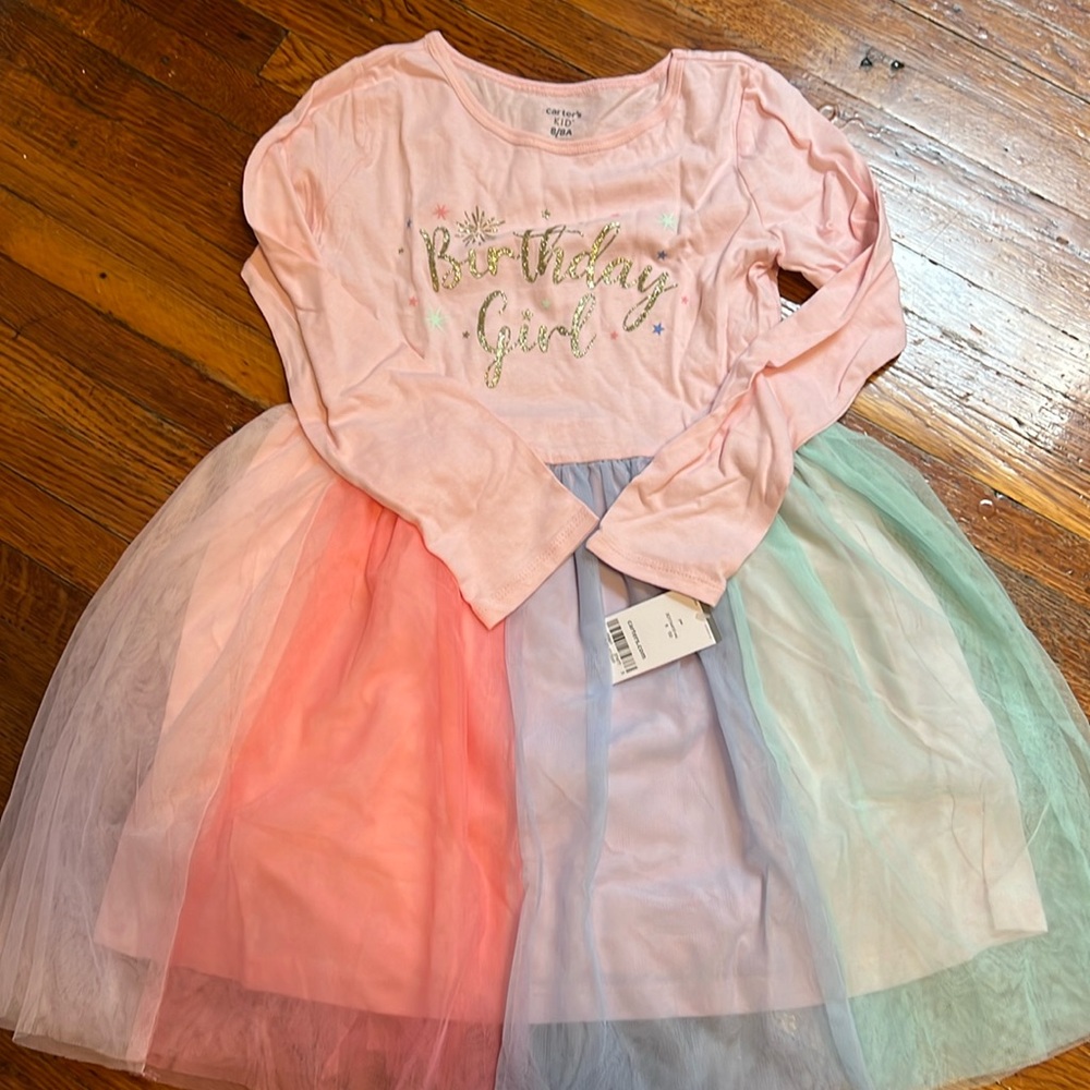 Carter’s Birthday Dress Girls size 8 NWT